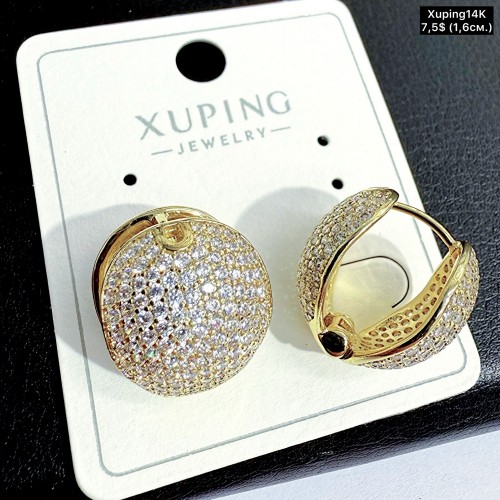 Сережки Xuping14К 10836 (1.6см)
